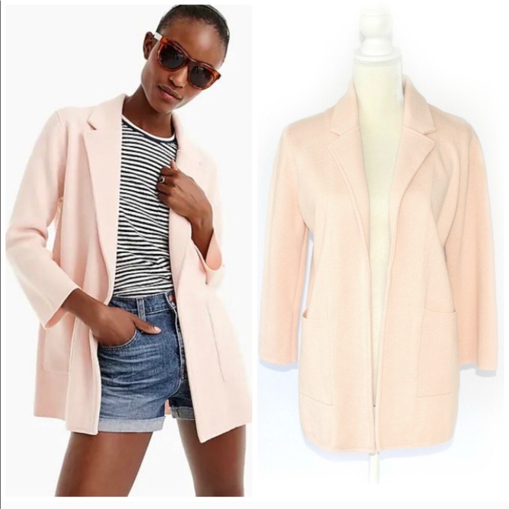 J Crew Sophie open front sweater blazer